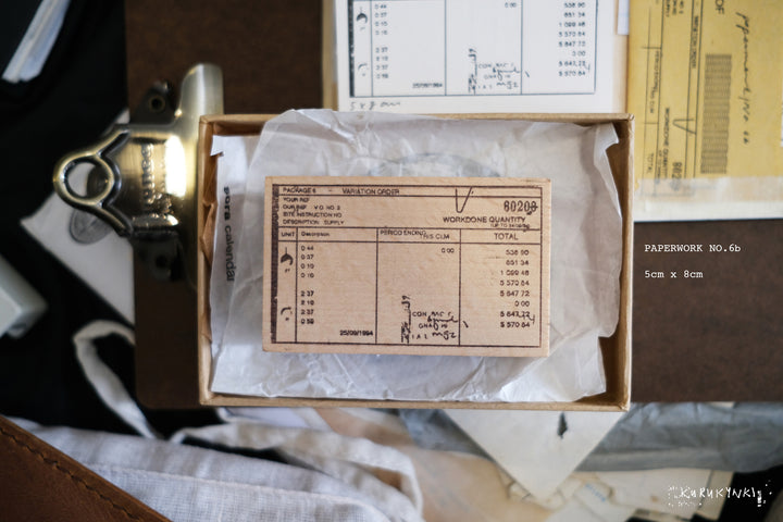 Kurukynki Paperwork Rubber Stamp - No. 6 b