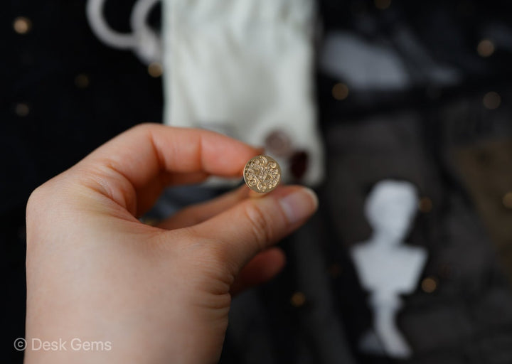 LCN Dual-Tip Brass Wax Seal Stamp - Pattern 