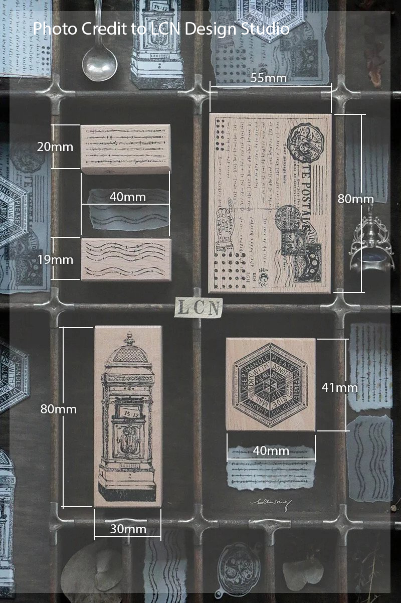 LCN Postage Rubber Stamp Set - Vol.1