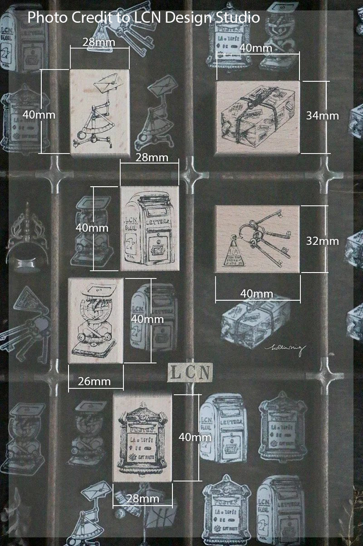 LCN Postage Rubber Stamp Set - Vol.2
