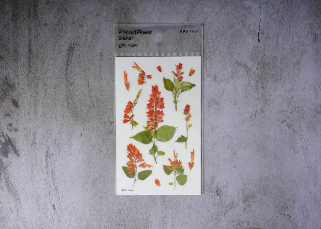 Appree Pressed Flower Stickers - Salvia