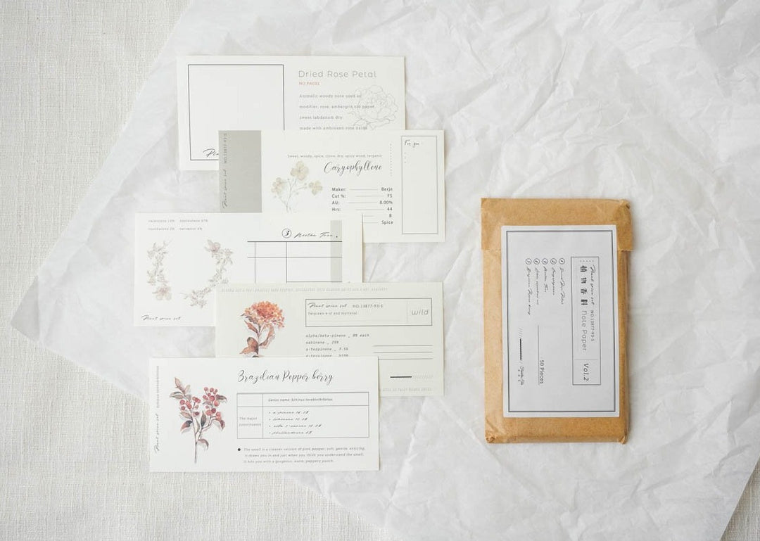 Freckles Tea Plant Spices Note Paper Set