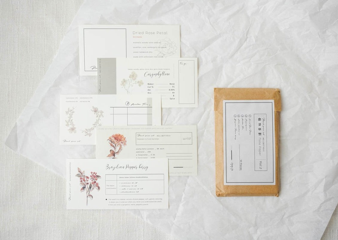 Freckles Tea Plant Spices Note Paper Set