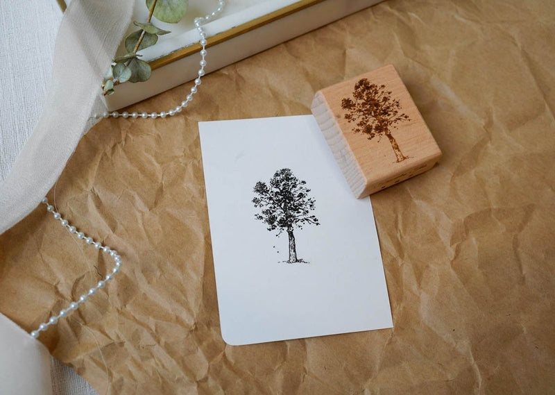 Freckles Tea Wooden Block Stamp - The Tree 