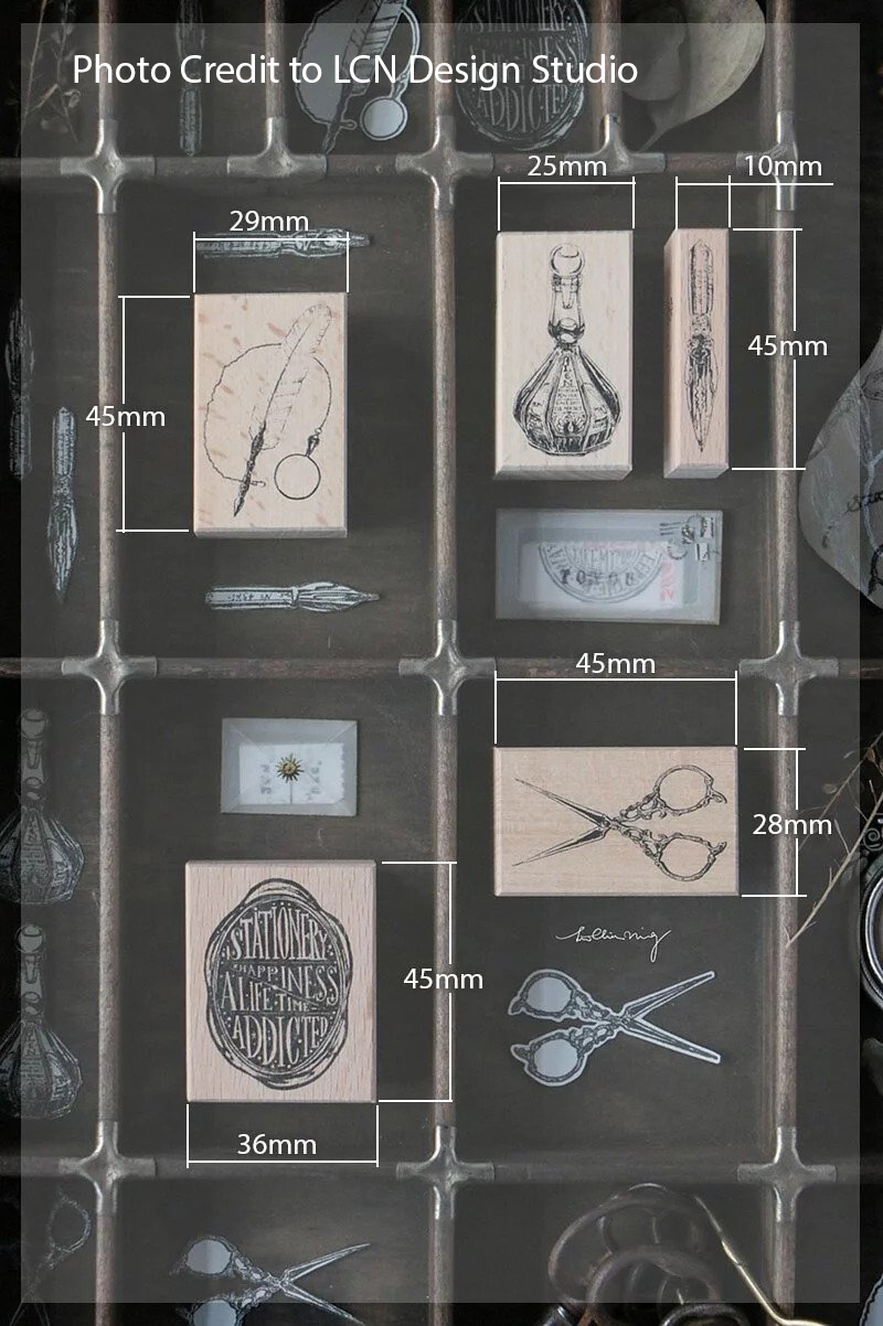 LCN Stationery Rubber Stamp Set - Vol.2 