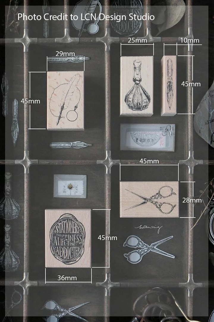 LCN Stationery Rubber Stamp Set - Vol.2 