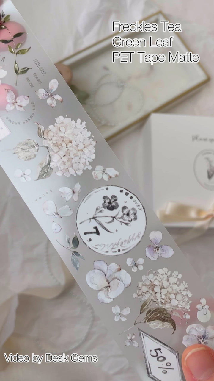 Freckles Tea Leaf Series Tape - Green Leaf