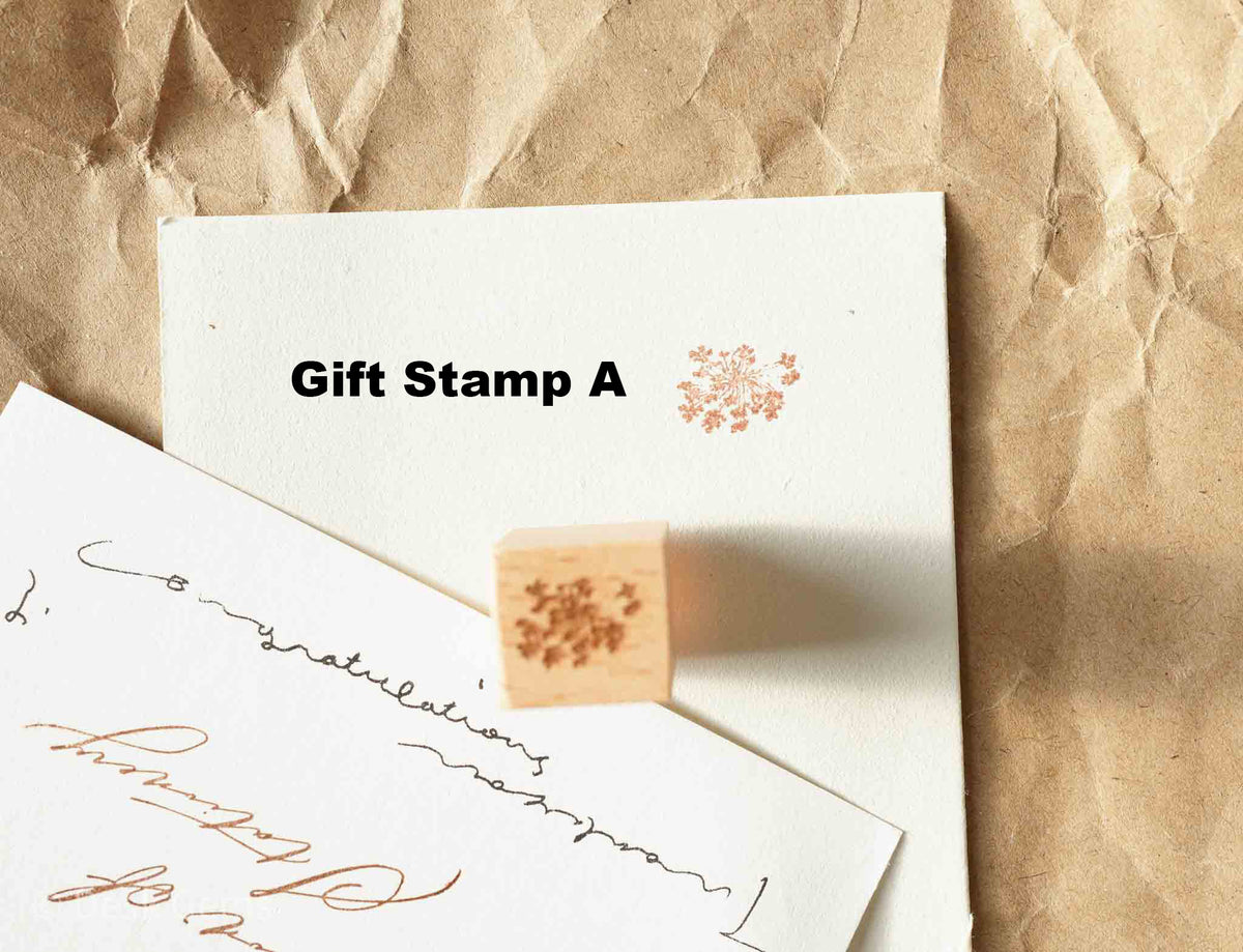 Jeenzaa-Zoey Original Rubber Stamp Set - Flowers and Falling Shadows (Full Set) Gift Stamp A