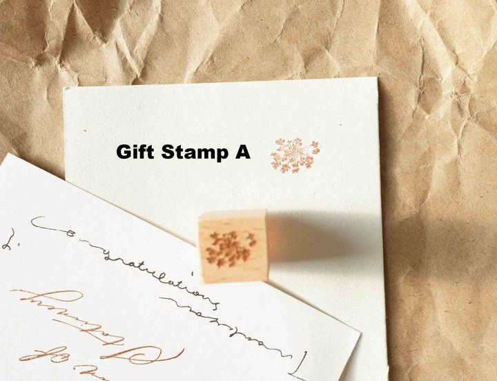 Jeenzaa-Zoey Original Rubber Stamp Set - Flowers and Falling Shadows (Full Set) Gift Stamp A