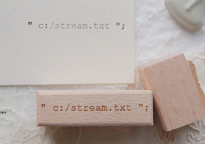 Sue Sauce Classic Rubber Stamp - Coding