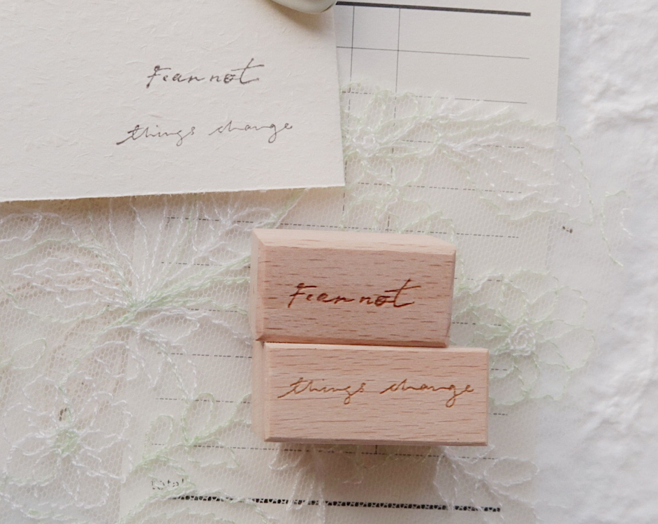Sue Sauce Classic Rubber Stamp - Fear Not 
