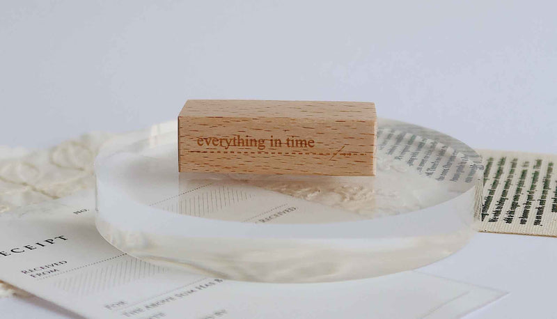 Sue Sauce Rubber Stamp - English Words - Everything in Time