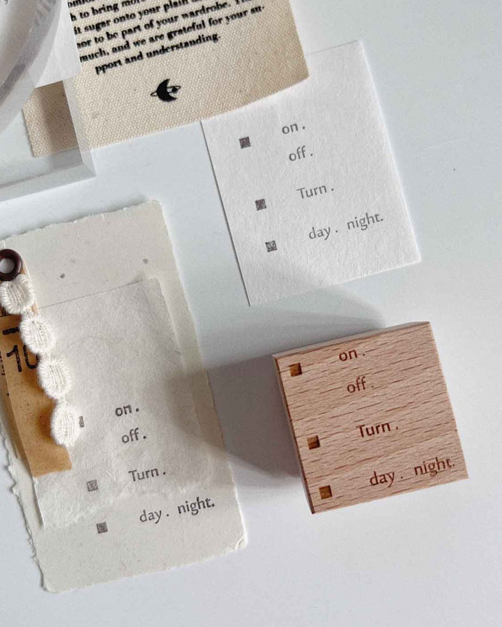 Sue Sauce Rubber Stamp - Vol.7 (New 2022) - on and off